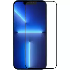 3D Tempered Glass iPhone 14 Pro Max - Full Screen Display Schutzglas mit schwarzem Rahmen