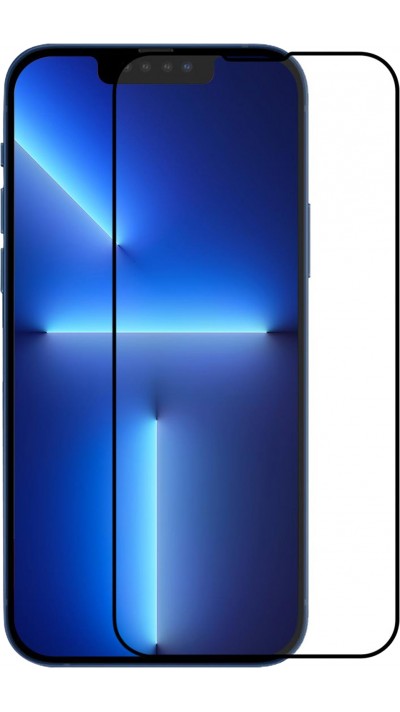 3D Tempered Glass iPhone 14 Plus - Vitre de protection d'écran intégrale verre trempé avec bords noirs