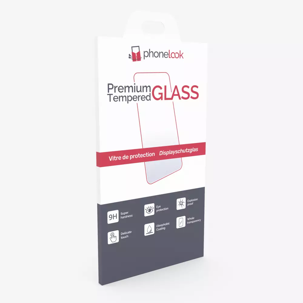 3D Tempered Glass iPhone 14 Pro Max - Full Screen Display Schutzglas mit schwarzem Rahmen