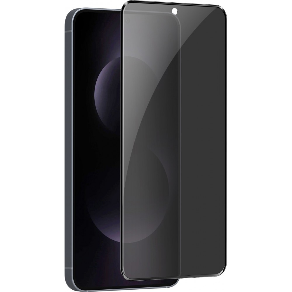 3D Tempered Glass Samsung Galaxy S25 Edge - Vitre de protection d'écran intégrale Privacy anti-espion avec bords noirs