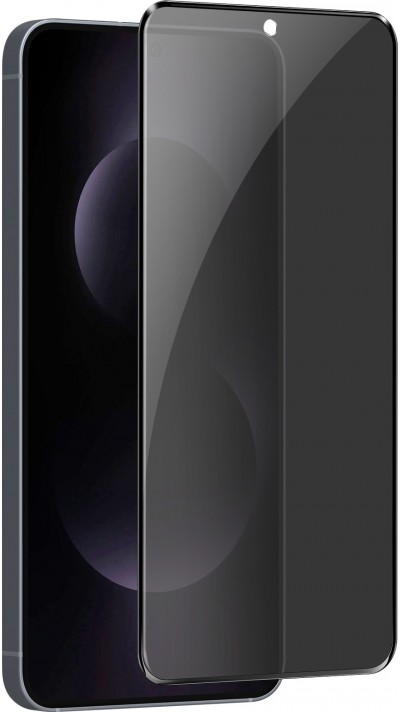 3D Tempered Glass Samsung Galaxy S25 Edge - Vitre de protection d'écran intégrale Privacy anti-espion avec bords noirs