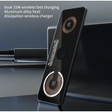 3in1 station de charge MagSafe chargeur sans fil Cyberpunk 2x 15W pour iPhone, AirPods & Qi Smartphones - Transparent