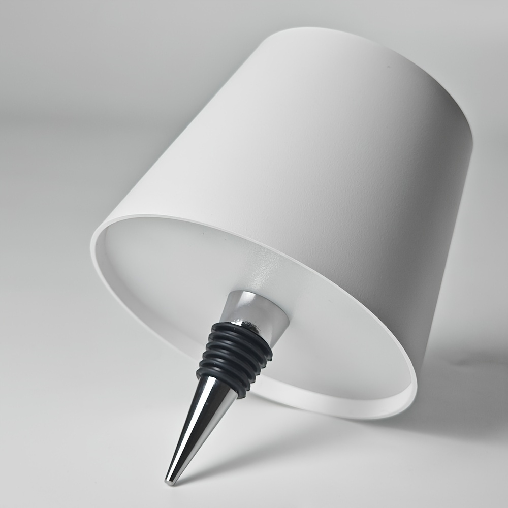 Abat-jour design lampe LED pour bouteille adaptable universel - Blanc