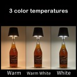 Abat-jour design lampe LED pour bouteille adaptable universel - Blanc