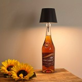 Abat-jour lampe LED pour bouteille adaptable universel - Noir