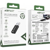 Acefast J2 - USB-C 3.0 (weiblich) auf USB-A 3.0 (männlich) Adapter 5Gb/s - Schwarz