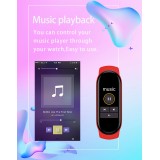 Active Fitness Tracker M7 - Bracelet sportif intelligent Montre connectée Bluetooth - Noir