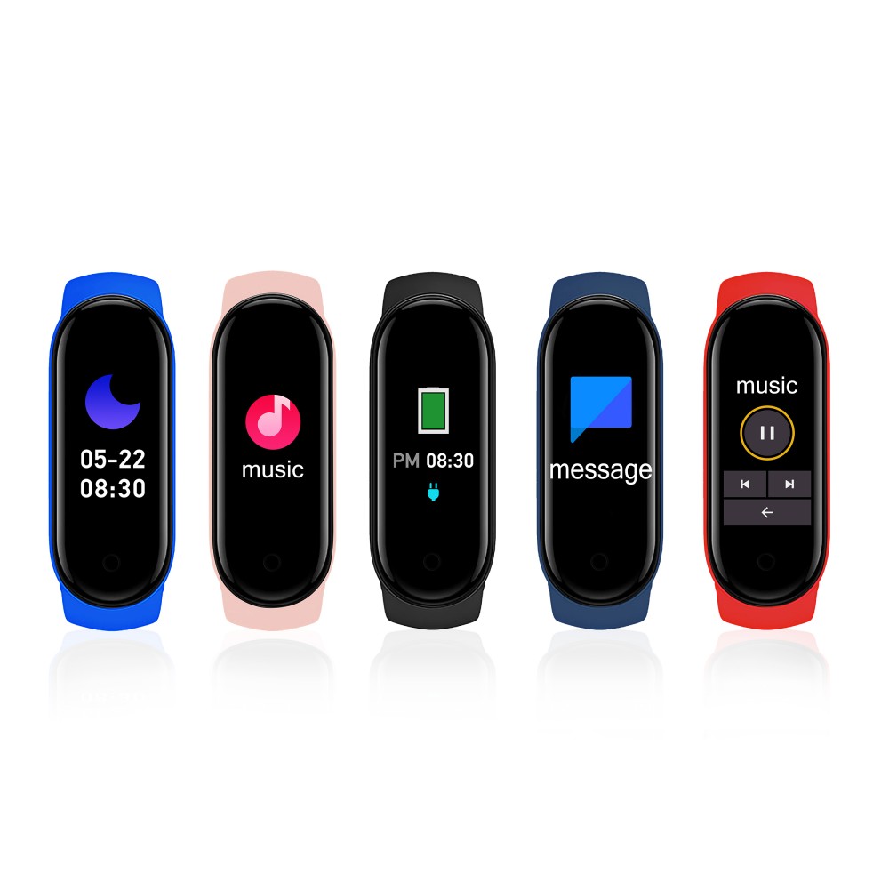 Active Fitness Tracker M7 - Bracelet sportif intelligent Montre connectée Bluetooth - Rose