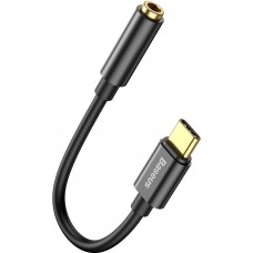 Adaptateur Baseus L54 pour écouteurs USB-C / mini jack 3.5mm DAC 24 bit 48 KHz - Convertisseur Audio Numérique Haute Résolution - Noir