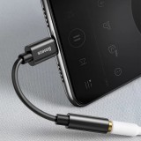 Adaptateur Baseus L54 pour écouteurs USB-C / mini jack 3.5mm DAC 24 bit 48 KHz - Convertisseur Audio Numérique Haute Résolution - Noir