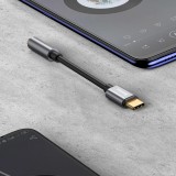 Adaptateur Baseus L54 pour écouteurs USB-C / mini jack 3.5mm DAC 24 bit 48 KHz - Convertisseur Audio Numérique Haute Résolution - Noir