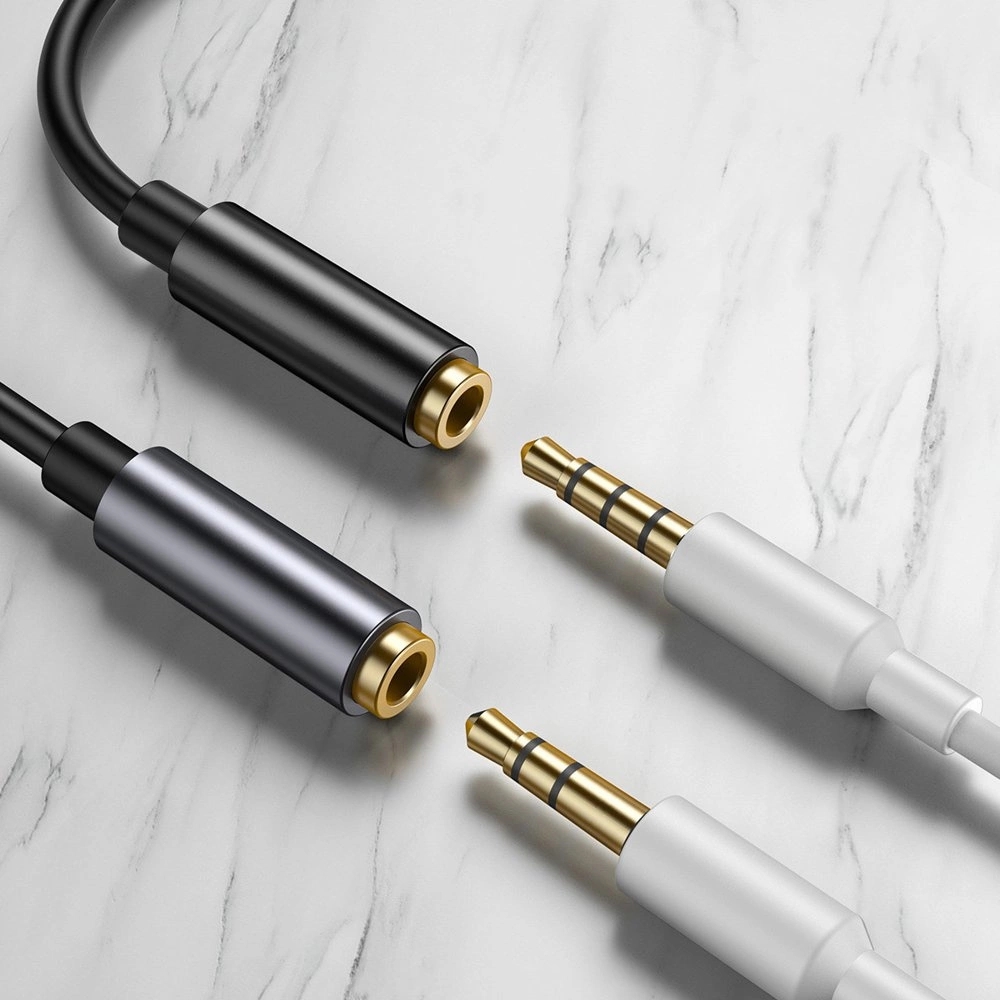 Adaptateur Baseus L54 pour écouteurs USB-C / mini jack 3.5mm DAC 24 bit 48 KHz - Convertisseur Audio Numérique Haute Résolution - Noir