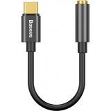 Adaptateur Baseus L54 pour écouteurs USB-C / mini jack 3.5mm DAC 24 bit 48 KHz - Convertisseur Audio Numérique Haute Résolution - Noir