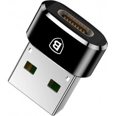 Adaptateur USB-C vers USB-A Mini Baseus haut débit pour appareils compatibles - Noir