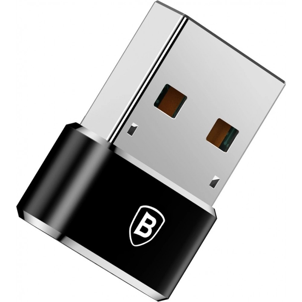 Adaptateur USB-C vers USB-A Mini Baseus haut débit pour appareils compatibles - Noir