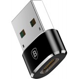 Adaptateur USB-C vers USB-A Mini Baseus haut débit pour appareils compatibles - Noir