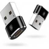 Adaptateur USB-C vers USB-A Mini Baseus haut débit pour appareils compatibles - Noir