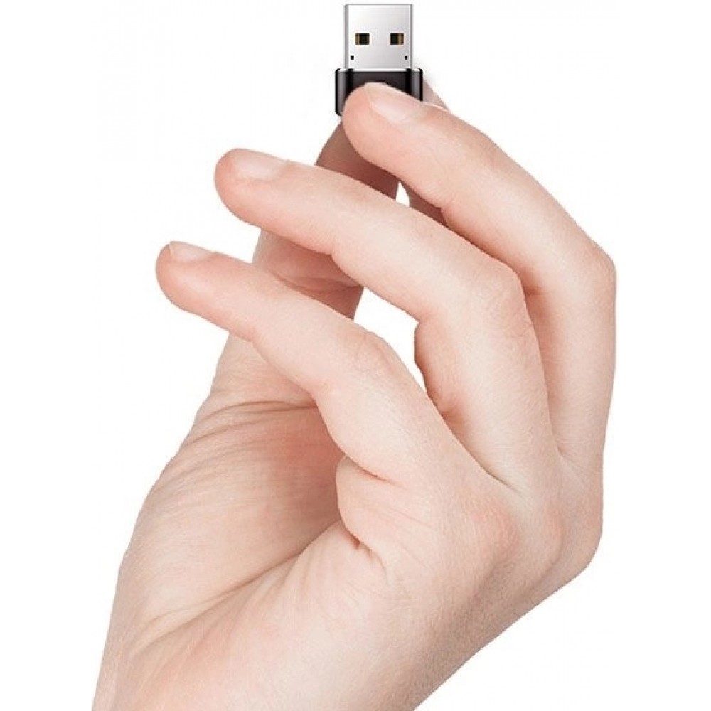 Adaptateur USB-C vers USB-A Mini Baseus haut débit pour appareils compatibles - Noir