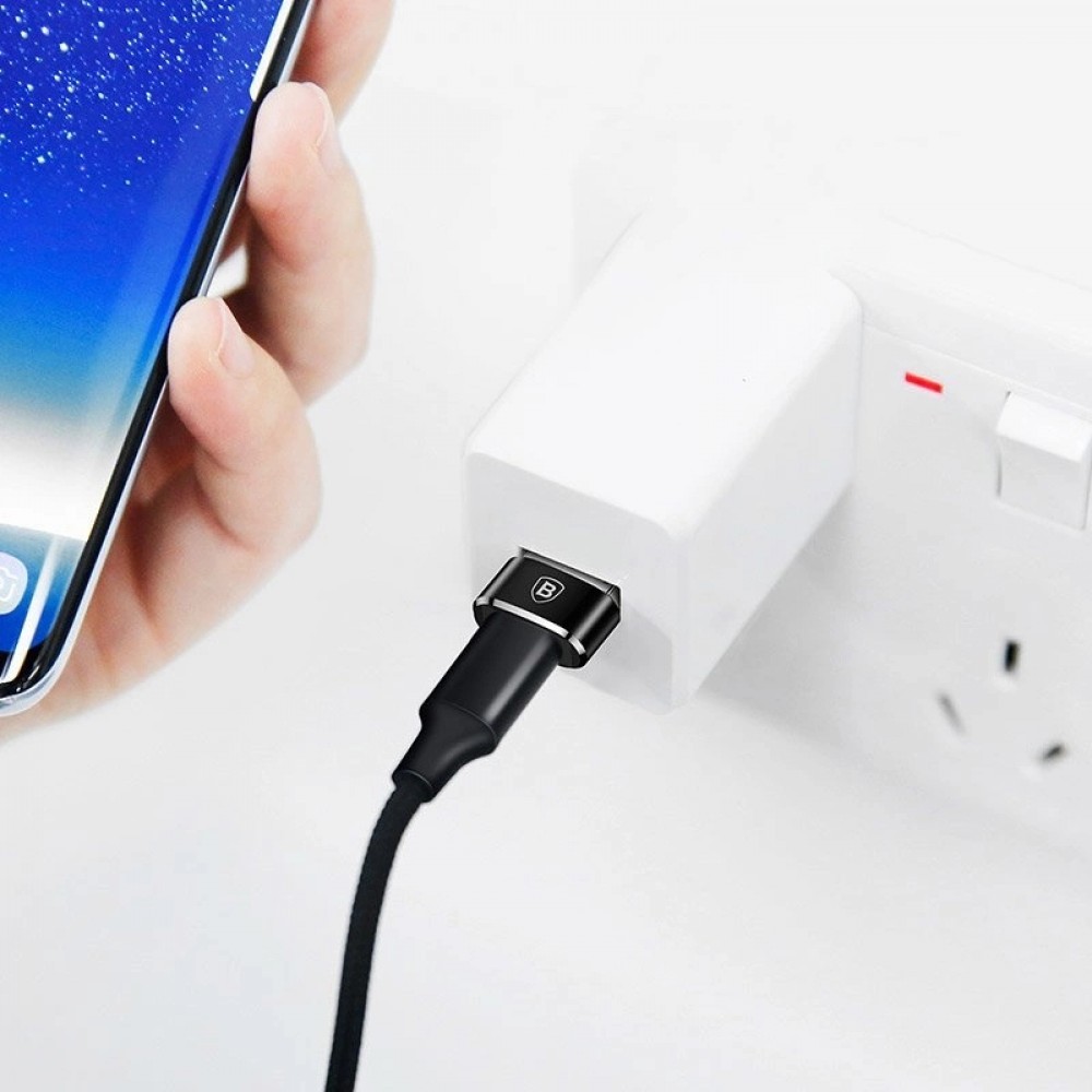 Adaptateur USB-C vers USB-A Mini Baseus haut débit pour appareils compatibles - Noir
