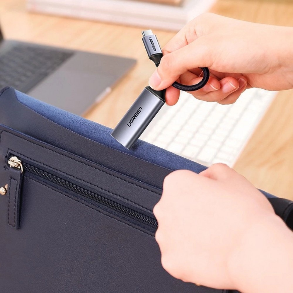 Adaptateur USB Type C vers HDMI 2.0 4K 60 Hz Thunderbolt 3 pour MacBook PC - Gris