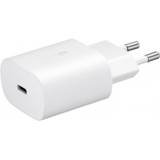 Adaptateur chargeur Samsung fast charging USB-C secteur Suisse 25W PD - Blanc