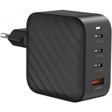 Adaptateur chargeur secteur GaN 100W 3x USB-C et 1x USB-A (Power Delivery) - PhoneLook - Noir
