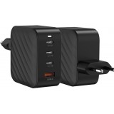 Adaptateur chargeur secteur GaN 120W 3x USB-C et 1x USB-A (Power Delivery) - PhoneLook - Noir