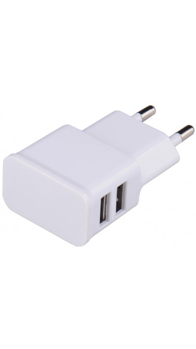 Adaptateur chargeur secteur double USB