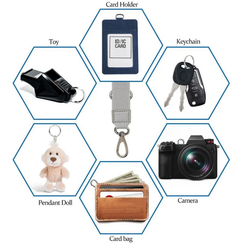 Adaptateur de lanière universel pour les coques de smartphone, les porte-clés, les appareils photo et plus - Rouge