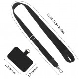 Adaptateur de lanière universel pour les coques de smartphone, les porte-clés, les appareils photo et plus - Rouge