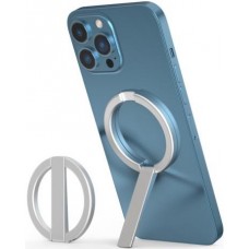 Anneau de support universel en aluminium magnétique avec support MagSafe - Argent
