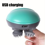 Appareil de massage électronique sans fil pour la tête et le corps pour les massages en voyage - Vert