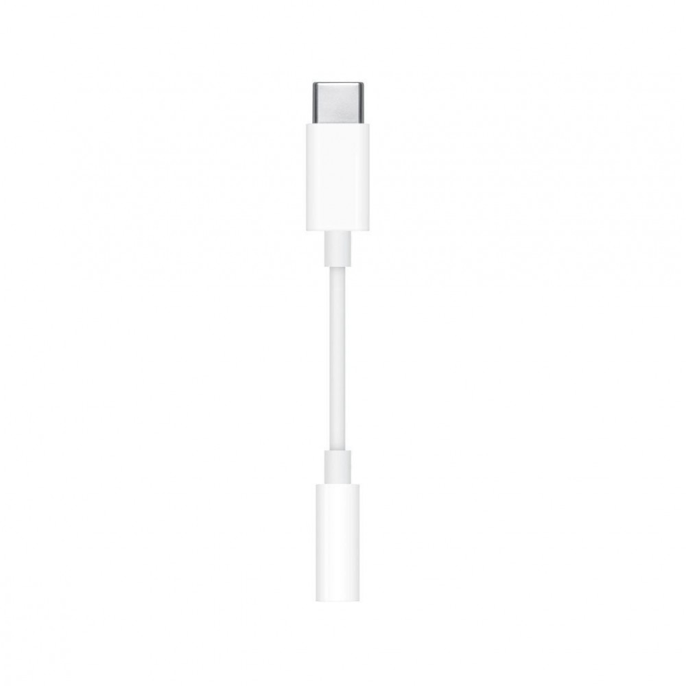 Apple adaptateur audio original AUX 3.5mm vers USB-C pour iPhone et iPads - Blanc