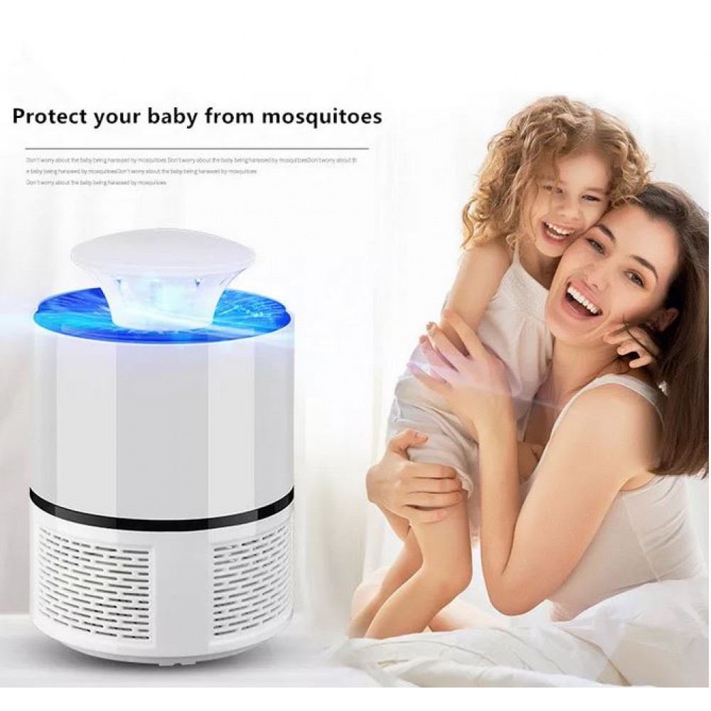 Mückenfänger USB Lampe High-Tech mit anziehendem LED Lichtwellen im Nanobereich  - Schwarz