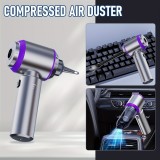 Aspirateur portable / compresseur à air 4 en 1 haute puissance 20000PA mini sans fil rechargeable pour voiture / maison / bureau