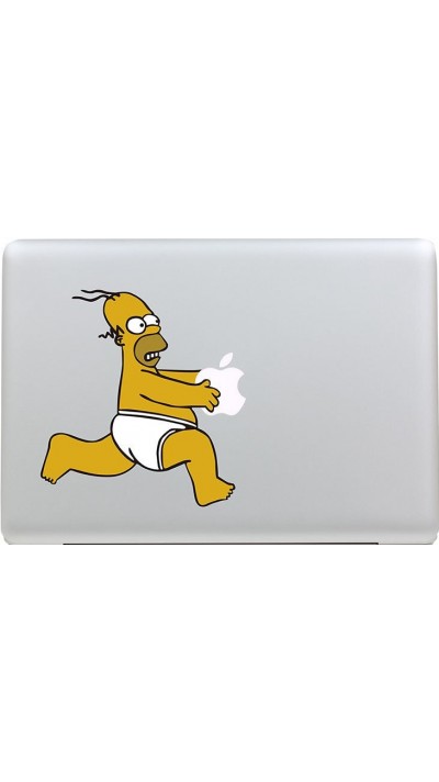 Autocollant MacBook - Homer running