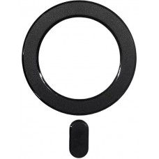 Autocollant magnétique universel MagSafe Ring pour téléphones et coques Android & iOS - Noir