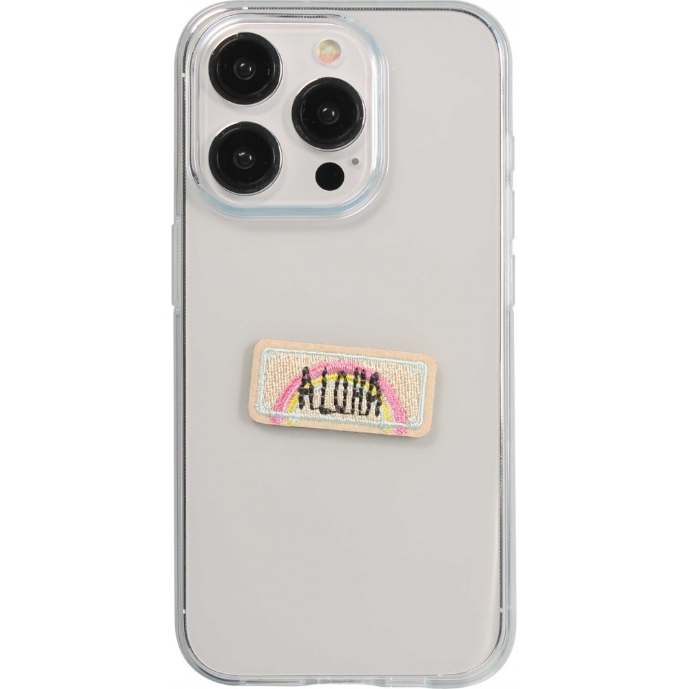 Sticker Aufkleber für Handy/Tablet/Computer 3D gestickt - Aloha Plate