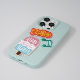 Sticker Aufkleber für Handy/Tablet/Computer 3D gestickt - Astronaut auf Mond