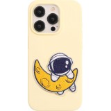Autocollant sticker pour téléphone/tablette/ordinateur brodé en 3D - Astronaut halfmoon