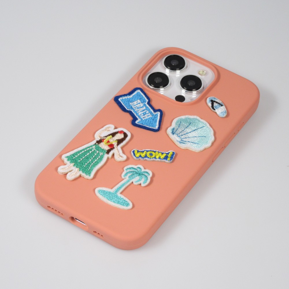 Autocollant sticker pour téléphone/tablette/ordinateur brodé en 3D - Beach way
