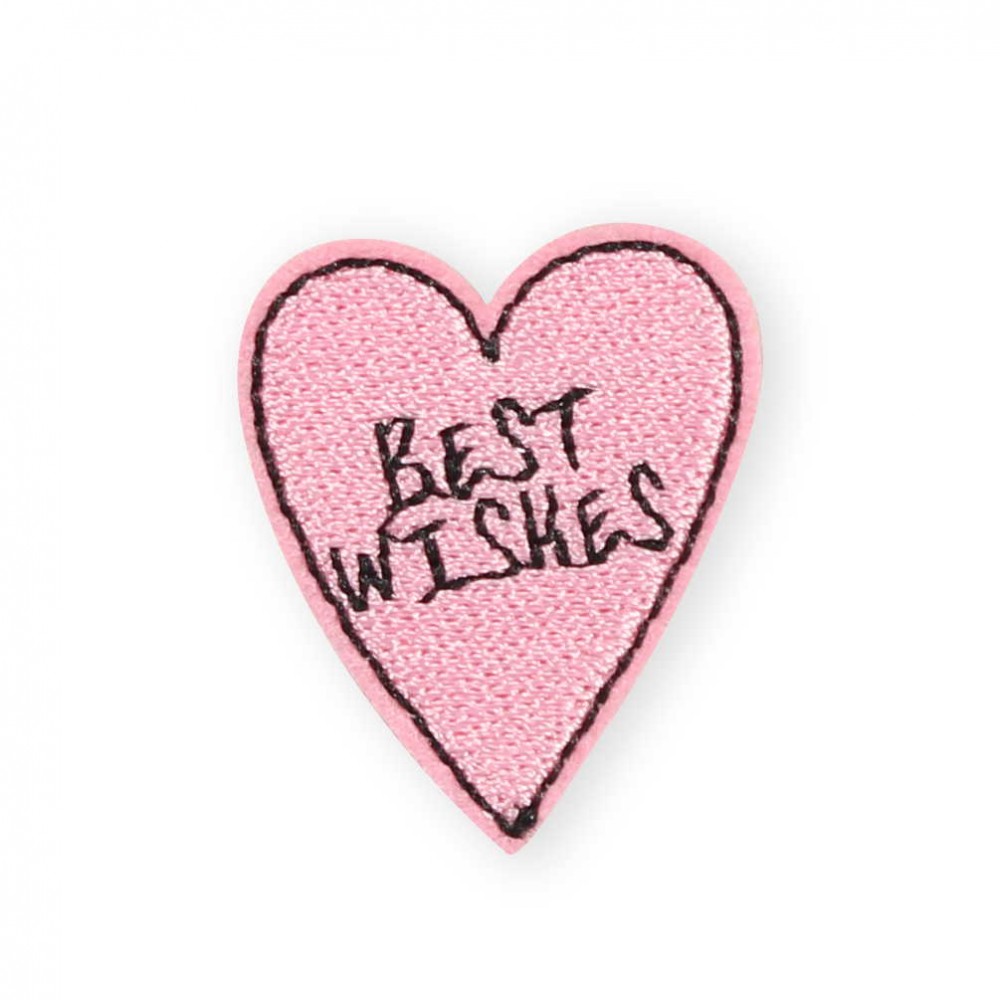 Autocollant sticker pour téléphone/tablette/ordinateur brodé en 3D - Best wishes