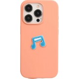 Autocollant sticker pour téléphone/tablette/ordinateur brodé en 3D - Blue music note