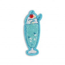 Autocollant sticker pour téléphone/tablette/ordinateur brodé en 3D - Blueberry Ice Cream Drink