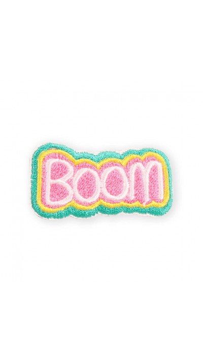 Autocollant sticker pour téléphone/tablette/ordinateur brodé en 3D - Boom