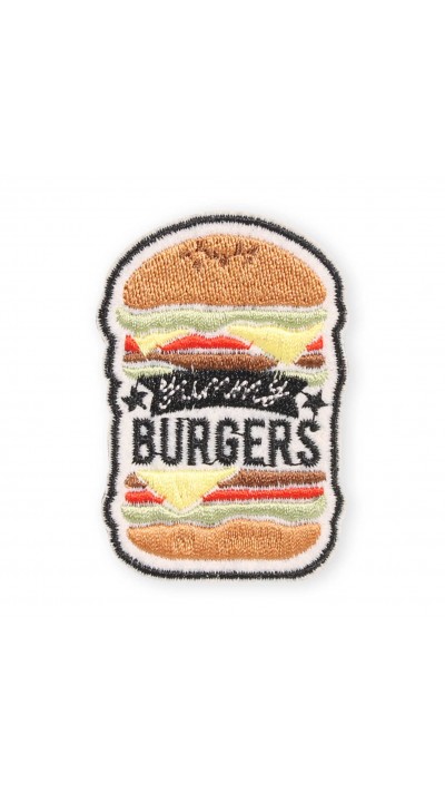 Autocollant sticker pour téléphone/tablette/ordinateur brodé en 3D - Burgers