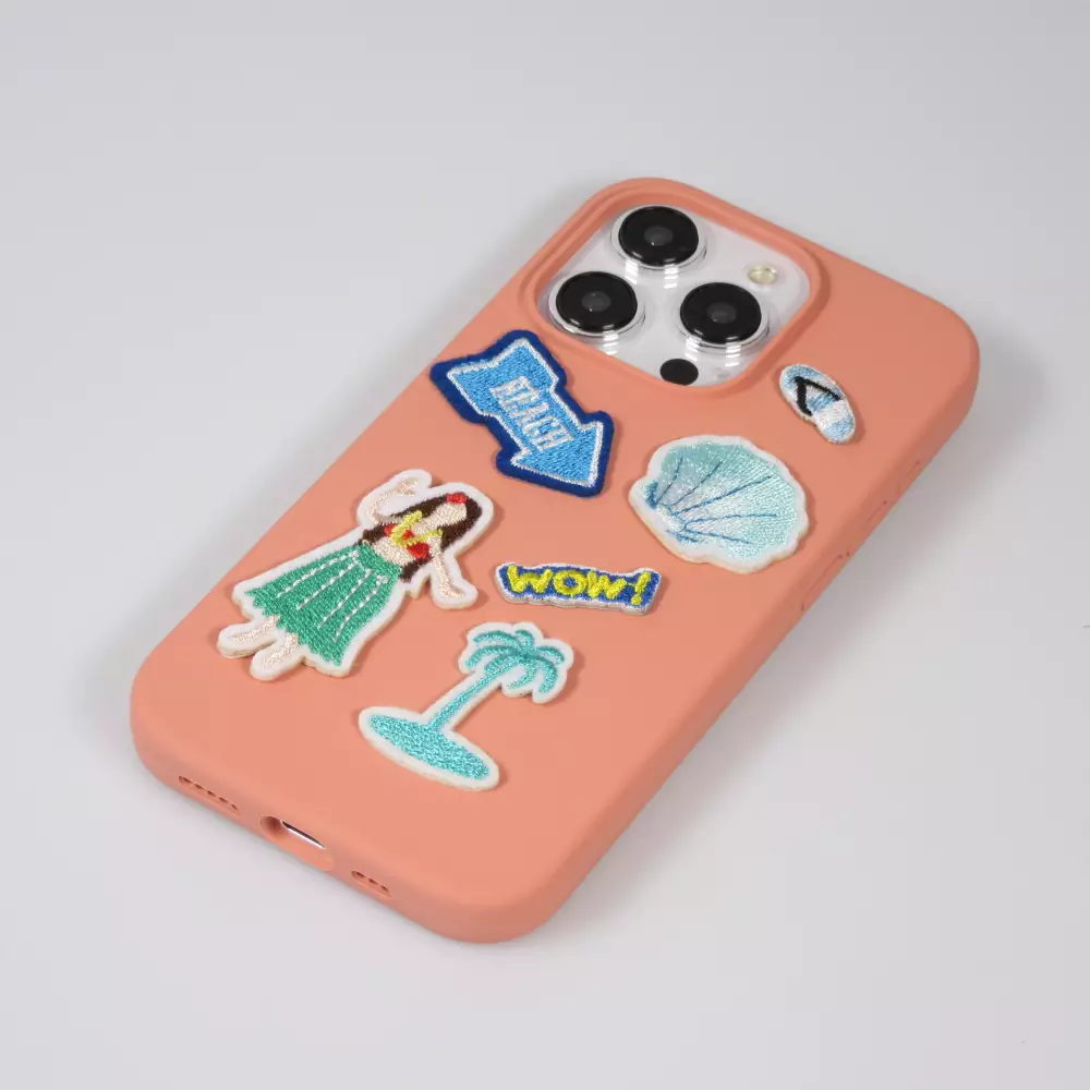 Autocollant sticker pour téléphone/tablette/ordinateur brodé en 3D - Cat with scarf