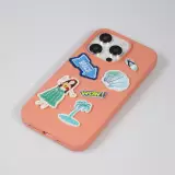 Autocollant sticker pour téléphone/tablette/ordinateur brodé en 3D - Cat with scarf
