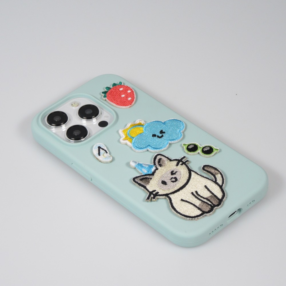 Autocollant sticker pour téléphone/tablette/ordinateur brodé en 3D - Cherry