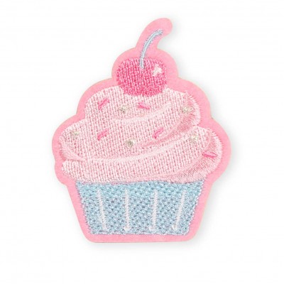 Autocollant sticker pour téléphone/tablette/ordinateur brodé en 3D - Cupcake